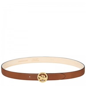 Longchamp Box-Trot Ladies' belt - Leather Belts Cognac | PM07-H7CZ