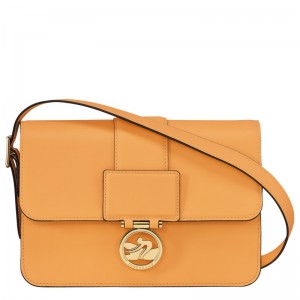 Longchamp Box-Trot M Crossbody bag - Leather Crossbody bags Apricot | VL98-B8KV