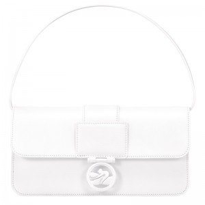 Longchamp Box-Trot M Shoulder bag - Leather Shoulder bags White | AA21-N4QY