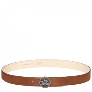 Longchamp Box-Trot Men's belt - Leather Belts Cognac | RT12-I5CB