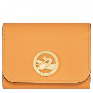 Longchamp Box-Trot Wallet - Leather Wallets Apricot | KL88-X1ZT