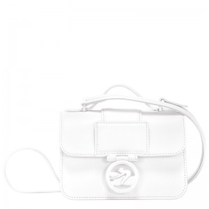 Longchamp Box-Trot XS Crossbody bag - Leather Crossbody bags White | IR67-H9NV