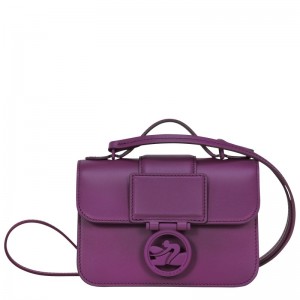 Longchamp Box-Trot XS Crossbody bag - Leather Crossbody bags Violet | HN99-M1CT