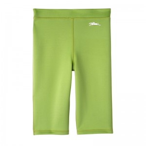 Longchamp Cycling short pants - Jersey Trousers & shorts Green Light/Strawberry | AG06-W1FO