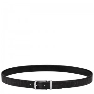 Longchamp Delta Box - Leather Belts Black | OW71-P8OA