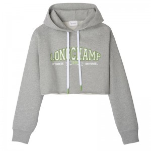 Longchamp Hoodie - Jersey Tops & Blouses Grey | SI32-I7WY