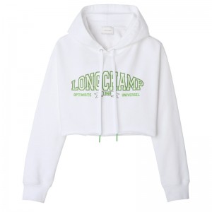 Longchamp Hoodie - Jersey Tops & Blouses White | XF11-W4AU