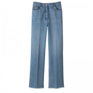 Longchamp Jean's - Denim Trousers & shorts Blue | MM54-Q3OQ