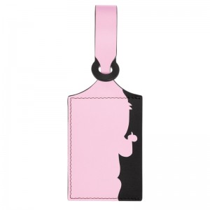 Longchamp LGP Travel Luggage tag - Leather Travel accessories Pink | KM74-X8OZ