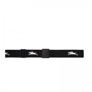 Longchamp Ladies' belt - Canvas Belts Black | MF29-Q7FT