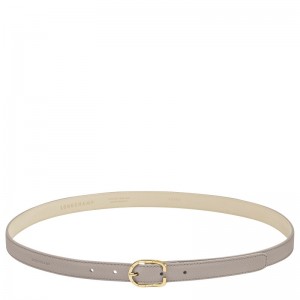 Longchamp Le Foulonné Ladies' belt - Leather Belts Turtledove | SB72-O8KS