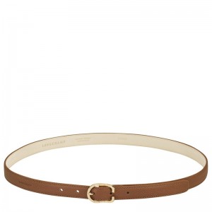 Longchamp Le Foulonné Ladies' belt - Leather Belts Caramel | IG68-R7UL