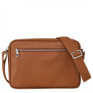 Longchamp Le Foulonné M Camera bag - Leather Crossbody bags Caramel | NK02-G3PH