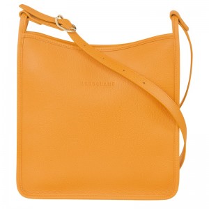 Longchamp Le Foulonné M Crossbody bag - Leather Crossbody bags Apricot | HF11-K3QD