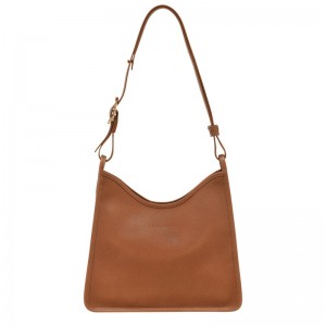 Longchamp Le Foulonné M Hobo bag - Leather Shoulder bags Caramel | NO29-B3FR