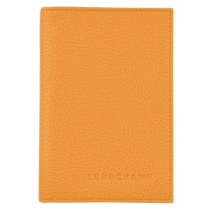 Longchamp Le Foulonné Passport cover - Leather Pouches & Cases Apricot | HP50-V8KA