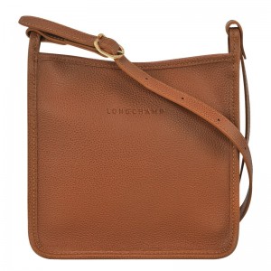 Longchamp Le Foulonné S Crossbody bag - Leather Crossbody bags Caramel | ZO34-R0SS