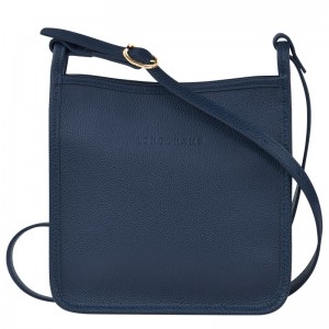 Longchamp Le Foulonné S Crossbody bag - Leather Crossbody bags Navy | EV31-N8BT