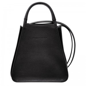 Longchamp Le Foulonné S Handbag - Leather Handbags Black | WP82-J9BM