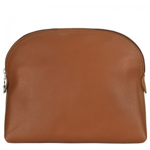 Longchamp Le Foulonné Toiletry case - Leather Toiletry bags Caramel | PF35-S0NF