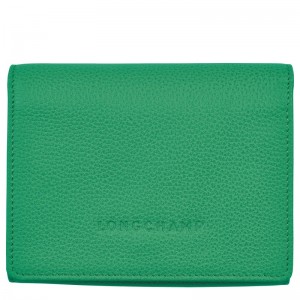 Longchamp Le Foulonné Wallet - Leather Wallets Green | WF38-R4LN