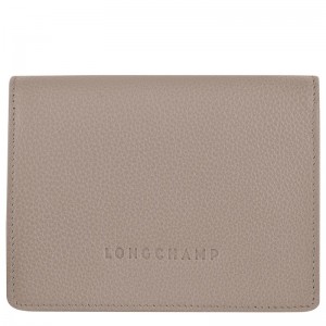 Longchamp Le Foulonné Wallet - Leather Wallets Turtledove | FA67-F5ZZ