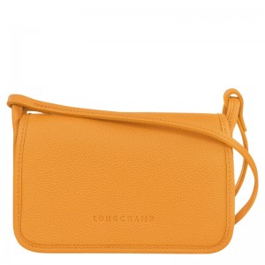 Longchamp Le Foulonné XS Clutch - Leather Crossbody bags Apricot | YS04-O4VE