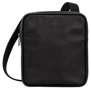 Longchamp Le Foulonné XS Crossbody bag - Leather Crossbody bags Black | TY88-A7UY