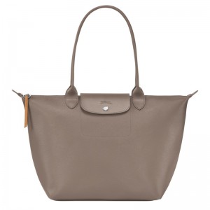 Longchamp Le Pliage City L Tote bag - Canvas Shoulder bags Taupe | FF99-B3WD