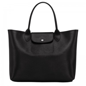 Longchamp Le Pliage City L Tote bag - Canvas Shoulder bags Black | TF20-E7ZS