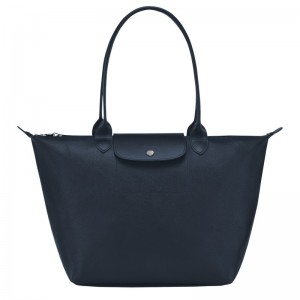 Longchamp Le Pliage City L Tote bag - Canvas Shoulder bags Navy | ZS99-N3EA