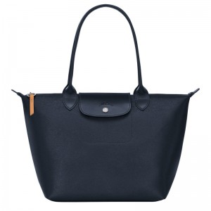 Longchamp Le Pliage City M Tote bag - Canvas Shoulder bags Navy | MY59-J2XF