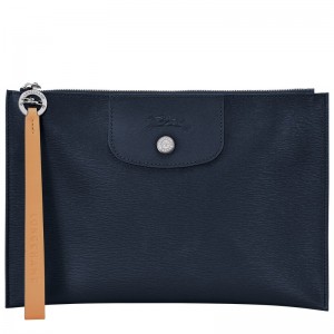 Longchamp Le Pliage City Pouch - Canvas Pouches & Cases Navy | WE07-S7WQ