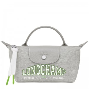 Longchamp Le Pliage Collection Pouch - Canvas Pouches & Cases Grey | TM05-F0HN