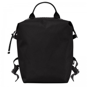 Longchamp Le Pliage Energy L Backpack - Recycled canvas Backpacks Black | ZY54-L4GU