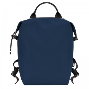 Longchamp Le Pliage Energy L Backpack - Recycled canvas Backpacks Navy | QF45-S0ZH