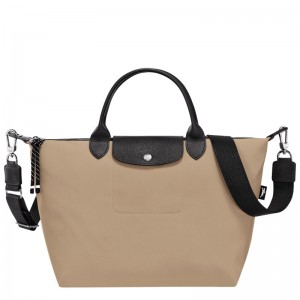 Longchamp Le Pliage Energy L Handbag - Recycled canvas Handbags Clay | AB08-J6UK