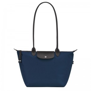 Longchamp Le Pliage Energy L Tote bag - Recycled canvas Shoulder bags Navy | CB56-T9DT