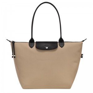 Longchamp Le Pliage Energy L Tote bag - Recycled canvas Shoulder bags Clay | PE95-I1YW