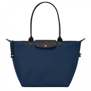 Longchamp Le Pliage Energy L Tote bag - Recycled canvas Shoulder bags Navy | TA04-U2RV