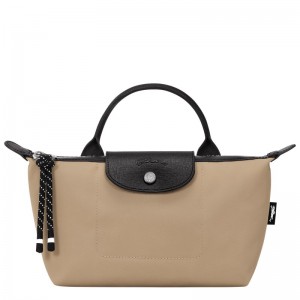 Longchamp Le Pliage Energy Pouch - Recycled canvas Pouches & Cases Clay | QZ66-J3OF