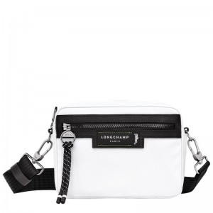 Longchamp Le Pliage Energy S Camera bag - Recycled canvas Crossbody bags White | NM25-X9RE