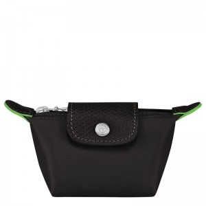 Longchamp Le Pliage Green Coin purse - Recycled canvas Cardholders & Coin purses Black | BM28-A0IZ