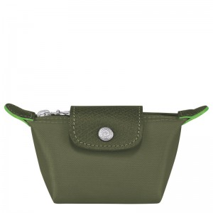 Longchamp Le Pliage Green Coin purse - Recycled canvas Cardholders & Coin purses Forest | TN25-P6GN