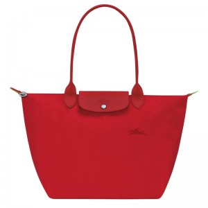 Longchamp Le Pliage Green L Tote bag - Recycled canvas Shoulder bags Tomato | KI58-Z1ZG