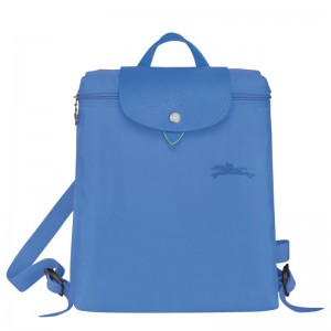 Longchamp Le Pliage Green M Backpack - Recycled canvas Backpacks Cornflower | SG87-M8FF