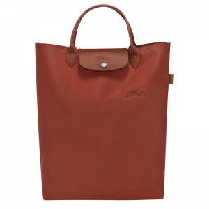 Longchamp Le Pliage Green M Tote bag - Canvas Shoulder bags Chestnut | NT16-C5WW