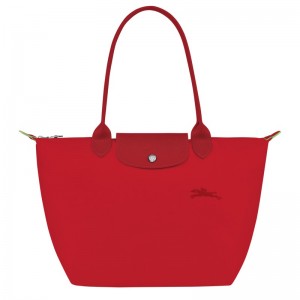 Longchamp Le Pliage Green M Tote bag - Recycled canvas Shoulder bags Tomato | CD24-J4WF