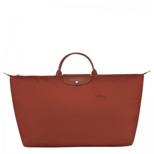 Longchamp Le Pliage Green M Travel bag - Recycled canvas Travel bags Chestnut | GQ71-P4GD