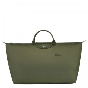 Longchamp Le Pliage Green M Travel bag - Recycled canvas Travel bags Forest | ZS72-O2PT